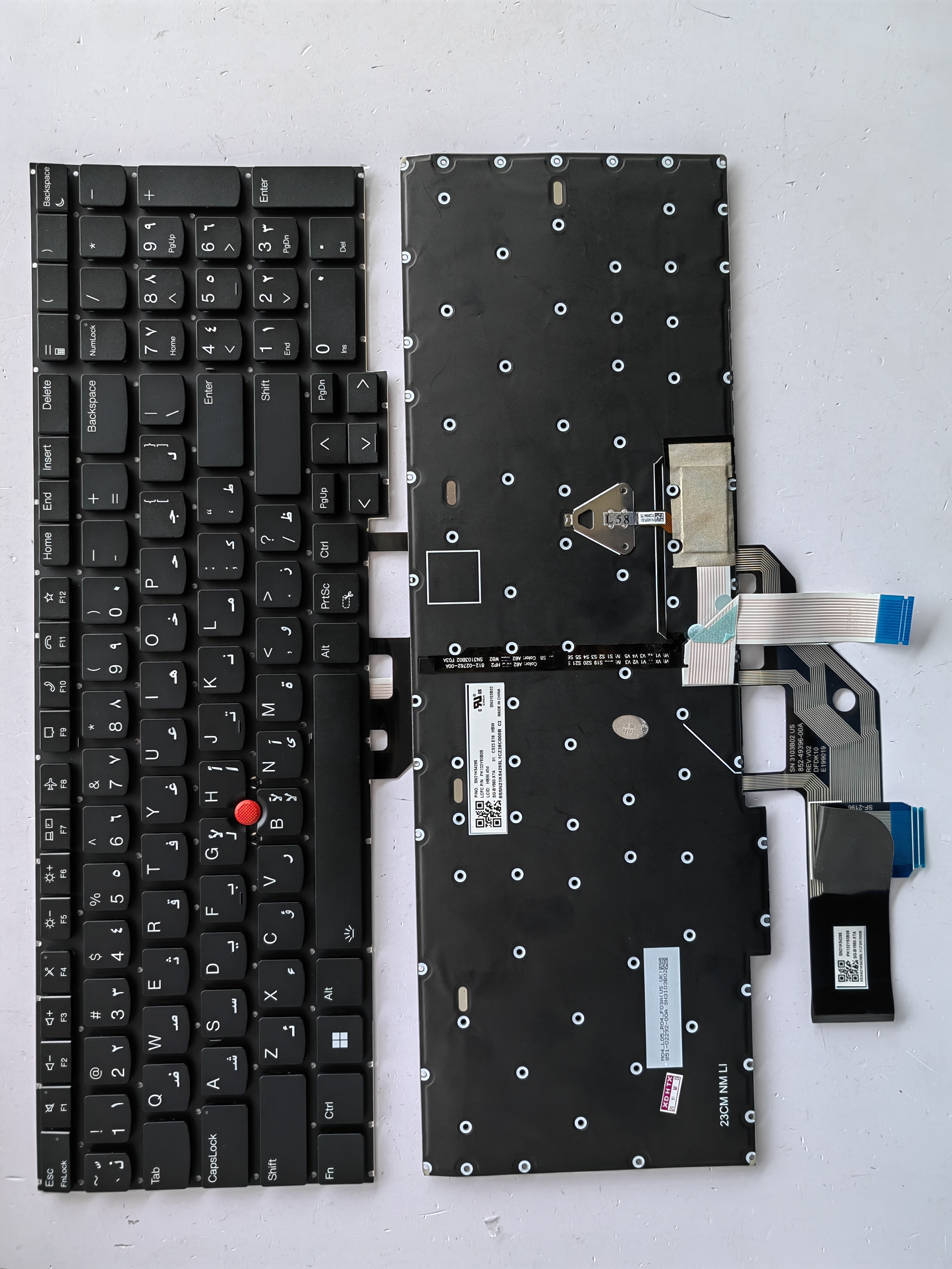 Picture of New Replacement Laptop Keyboard For IBM E16 GEN1/E16 GEN2 BLACK With Point Backlit (OEM) AR Layout